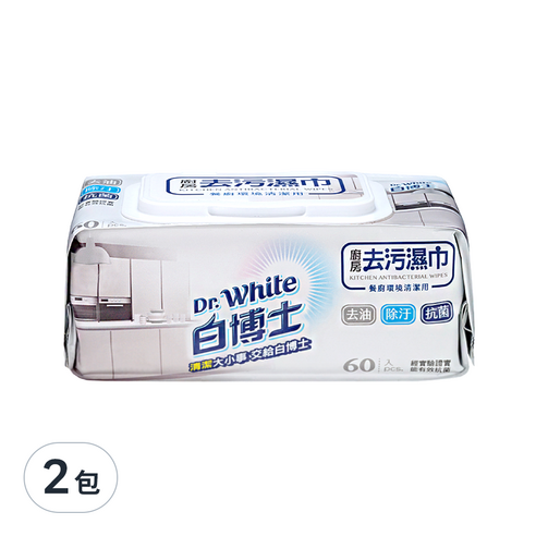 Dr.White 白博士 廚房去污濕巾