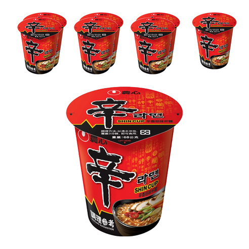 NONGSHIM 農心 辛拉麵 杯麵 68g 辛香菇味 8個